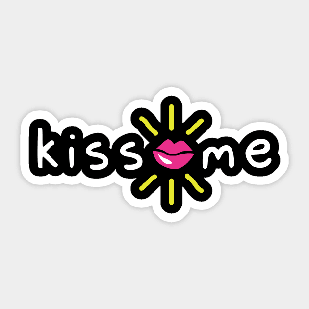 "kiss me" Sticker by Ajiw